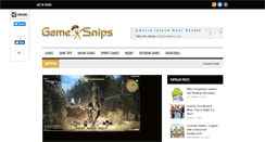 Desktop Screenshot of gamesnips.com